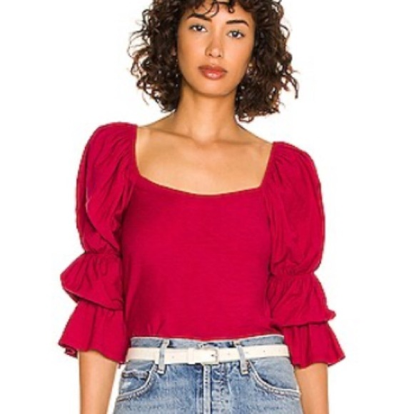 Nation LTD Scarlet Puff Sleeve Blouse - Picture 3 of 9